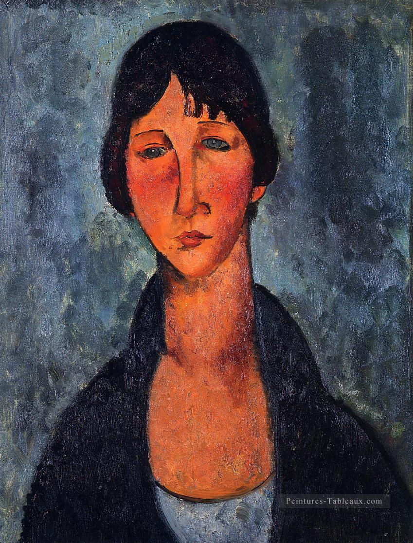 la blouse bleue Amedeo Modigliani Peintures à l'huile